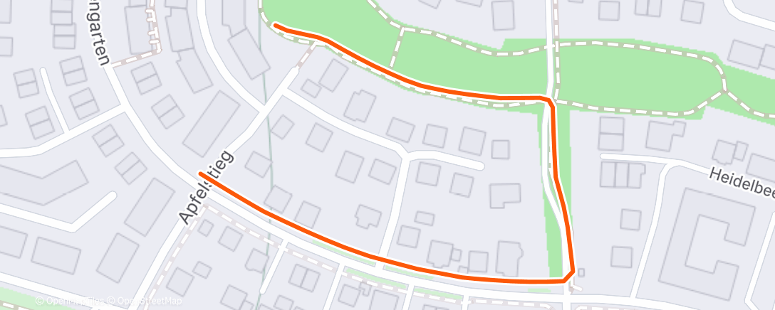 Map of the activity, Afternoon Walk