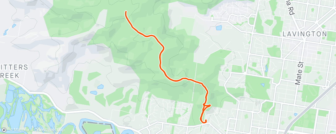 Map of the activity, Morning Walk/Run NCH with Kit