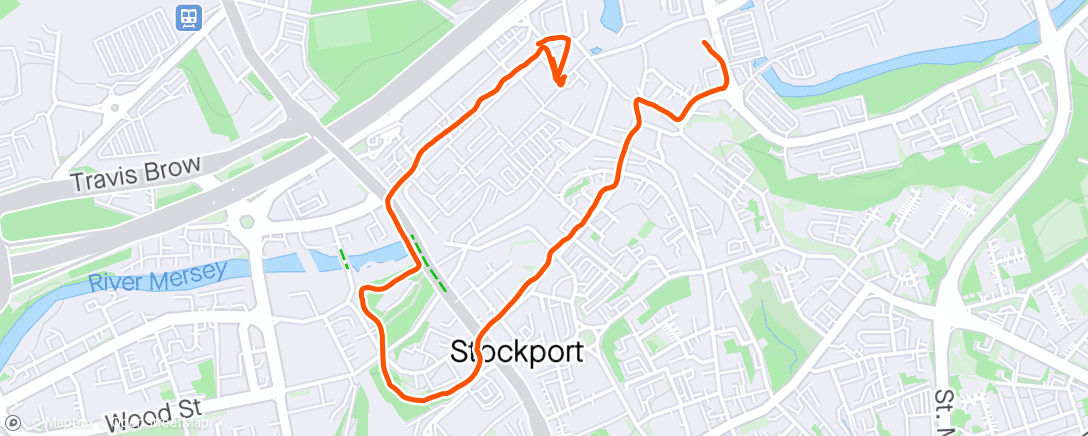 Mapa da atividade, Week 4 C25K - Almost completed C25K ast month then fell out with it on week 9!! Started again at week 4 and aim to complete it properly this time!!