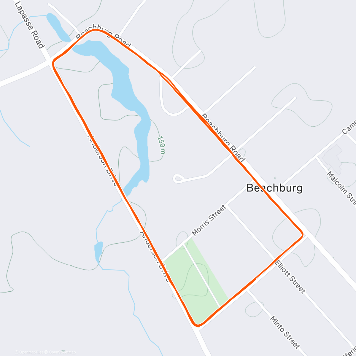 Map of the activity, Progressive Aerobic by 2k