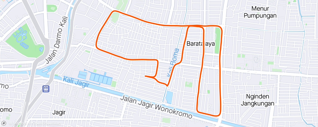 Map of the activity, Jalan Saja