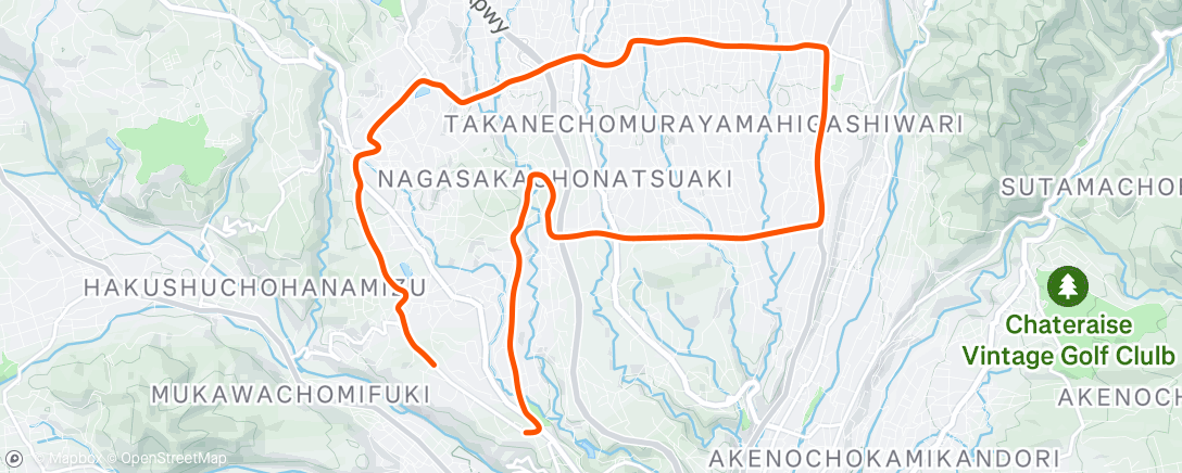 Map of the activity, Afternoon Ride