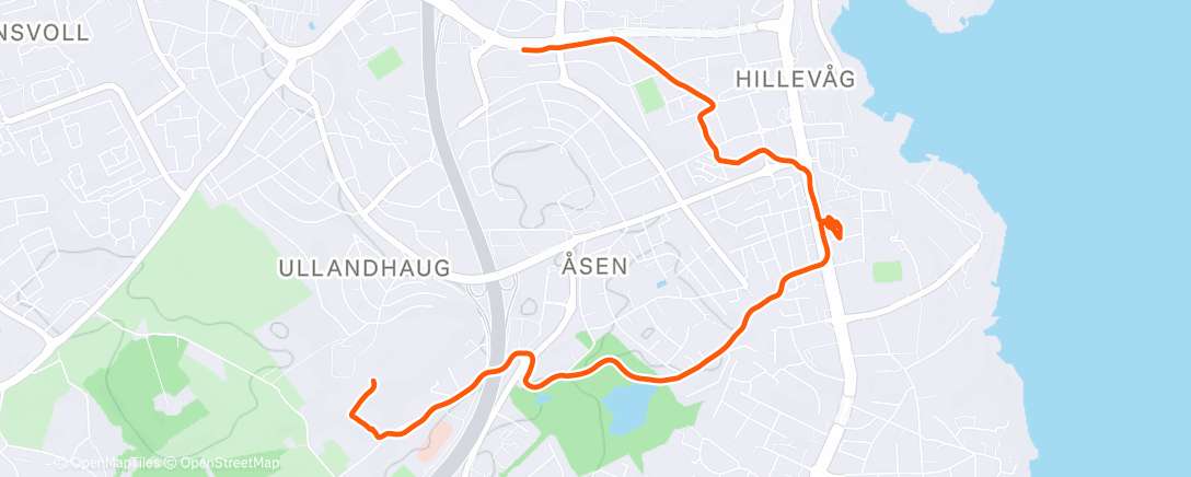 Map of the activity, Afternoon Hike