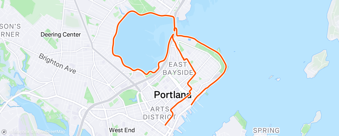 Map of the activity, Afternoon Ride
