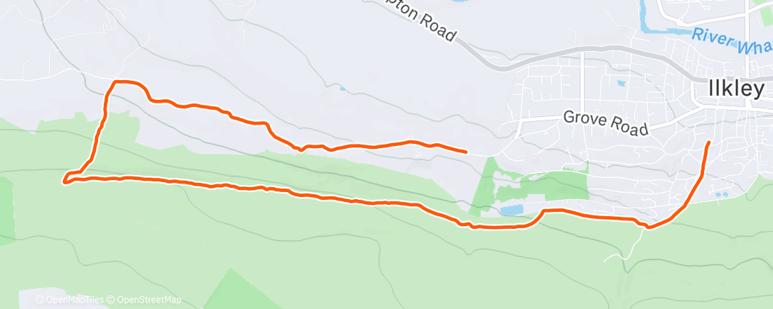 Map of the activity, Morning Trail Run