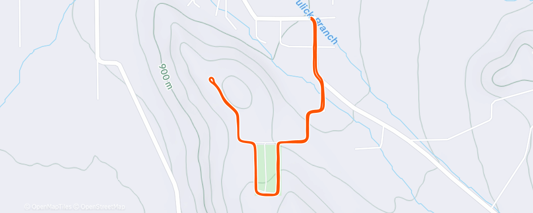 Map of the activity, Afternoon Walk