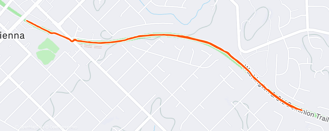 Map of the activity, Morning Run