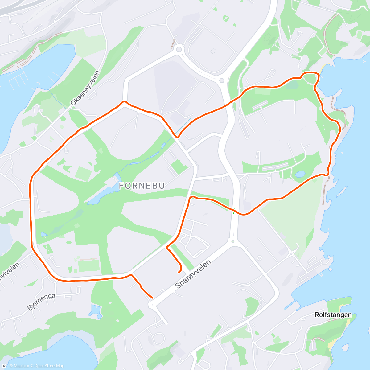 Map of the activity, Morning Run