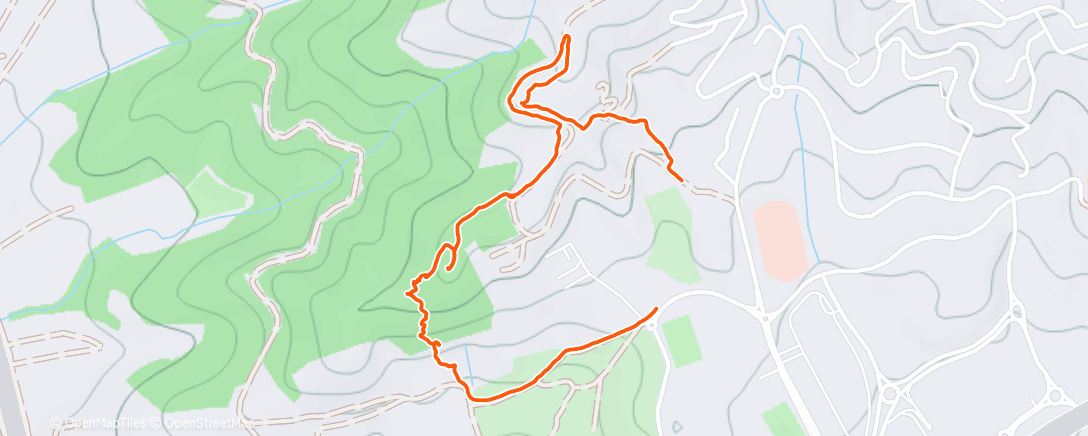 Map of the activity, Saturday Morning Walk