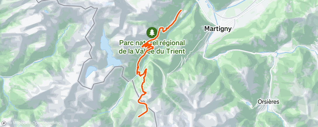 Map of the activity, Suisse  Salvan