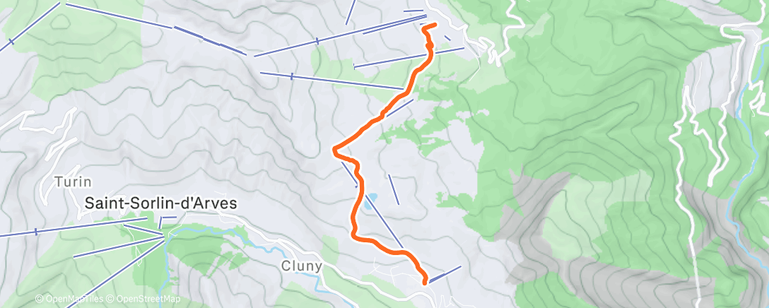 Map of the activity, Ski de randonnée le midi