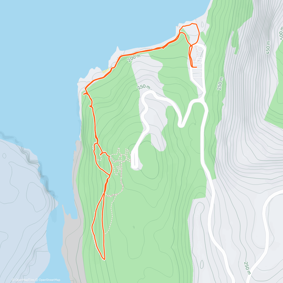 Карта физической активности (Perito Moreno Hike)