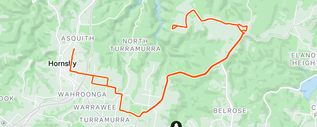 Map of the activity, Morning Ride