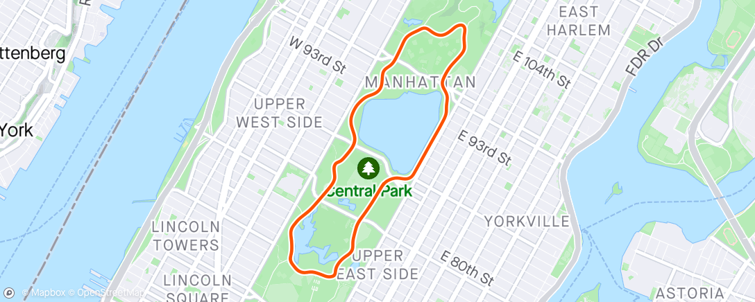 Map of the activity, Zwift - Ramp Test in New York
