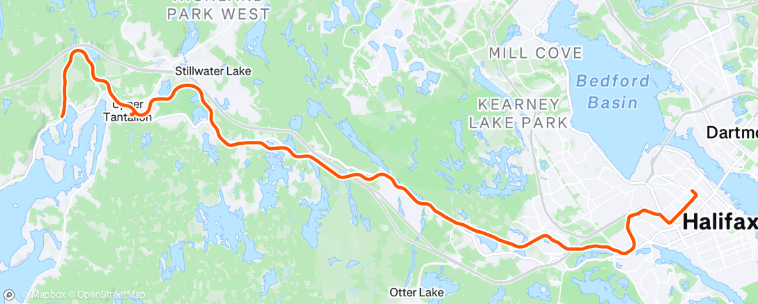 Mappa dell'attività Cycling