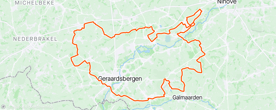 Map of the activity, Oost Vlaanderen
