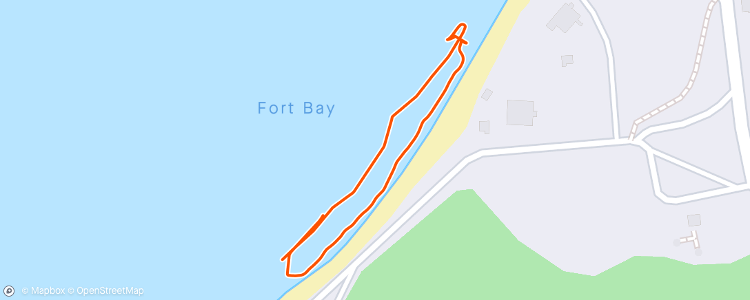 Map of the activity, Afternoon Swim and Walk