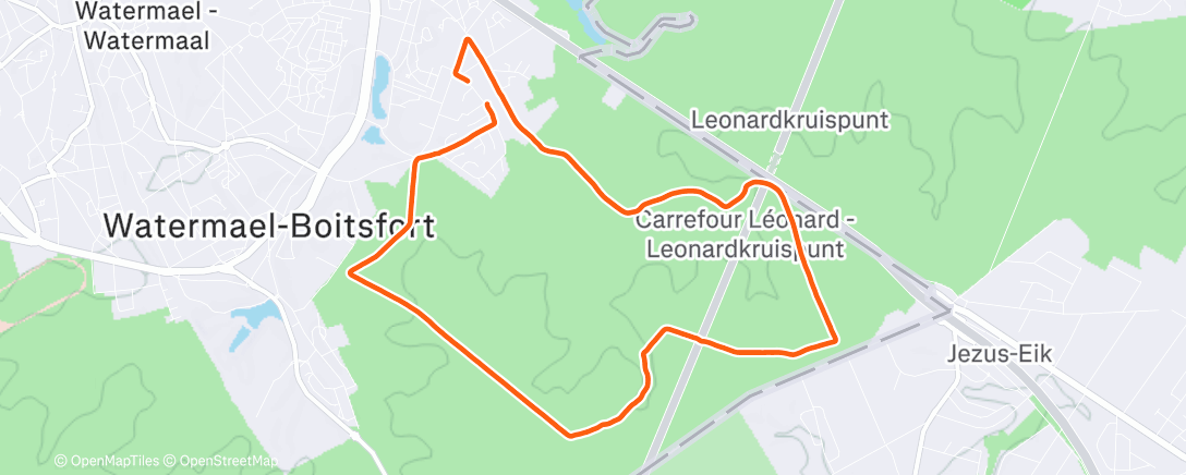 Map of the activity, Auderghem