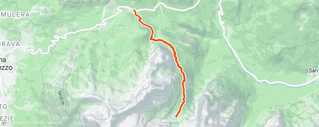 Mapa da atividade, Lago Di sorapis