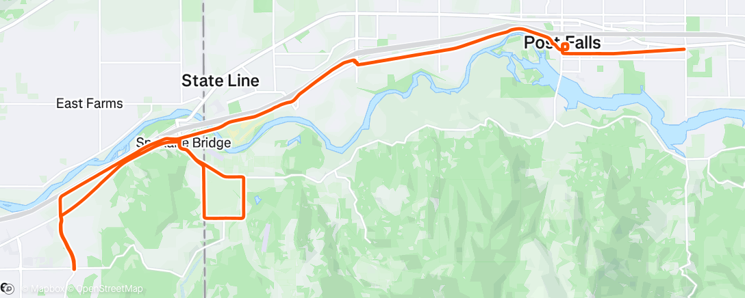 Map of the activity, Morning Ride