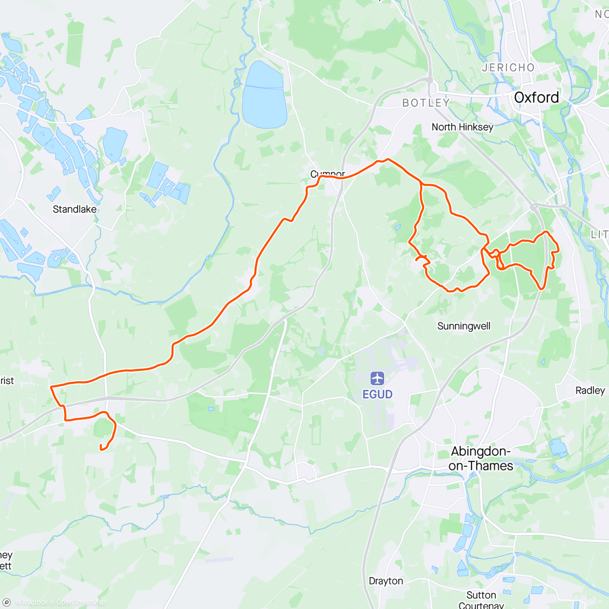 Karte der Aktivität „11 off-road muddy miles with Chris, Lindsey & Lisa + 9 miles road”