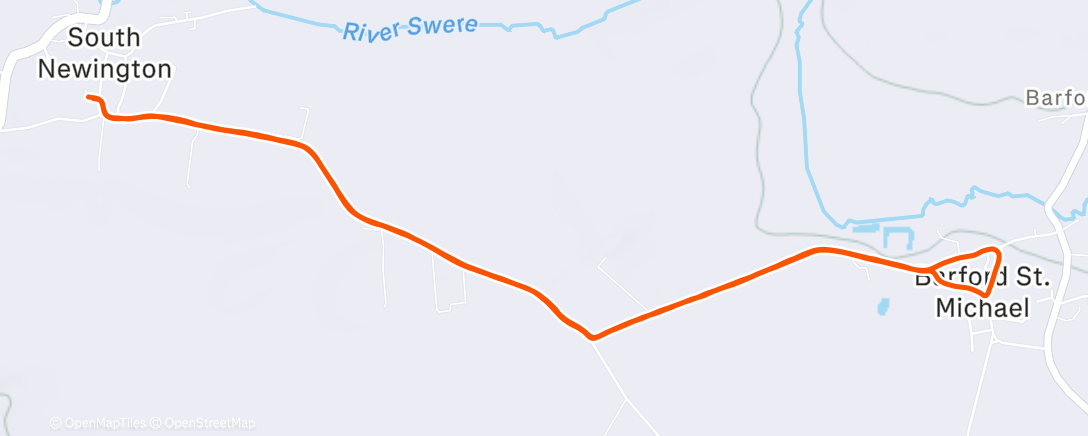 Map of the activity, Lunch Run