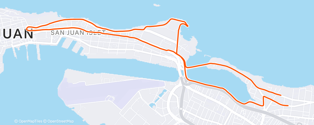 Map of the activity, Morning Run