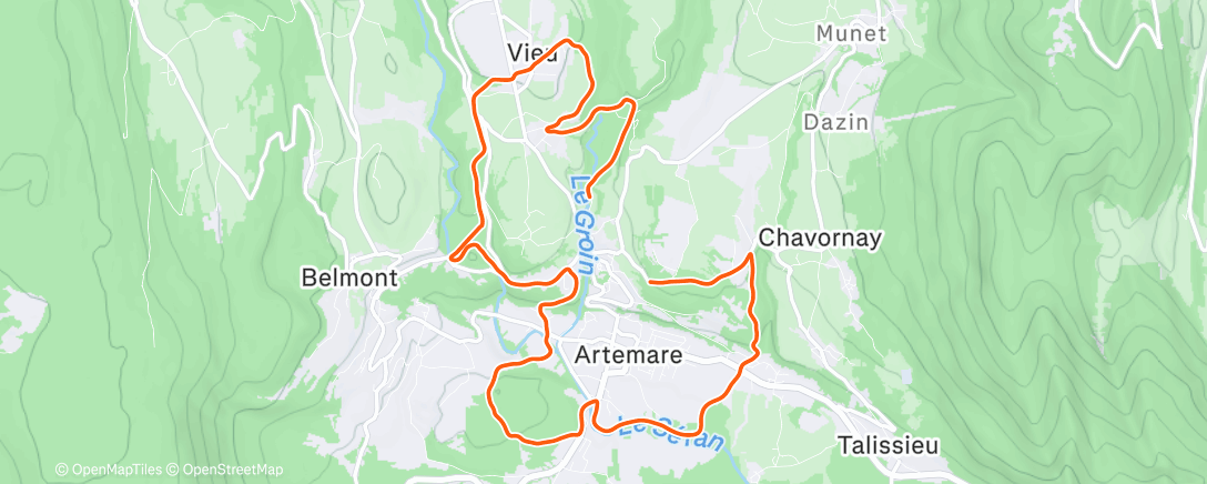 Map of the activity, Calibrage parcours test