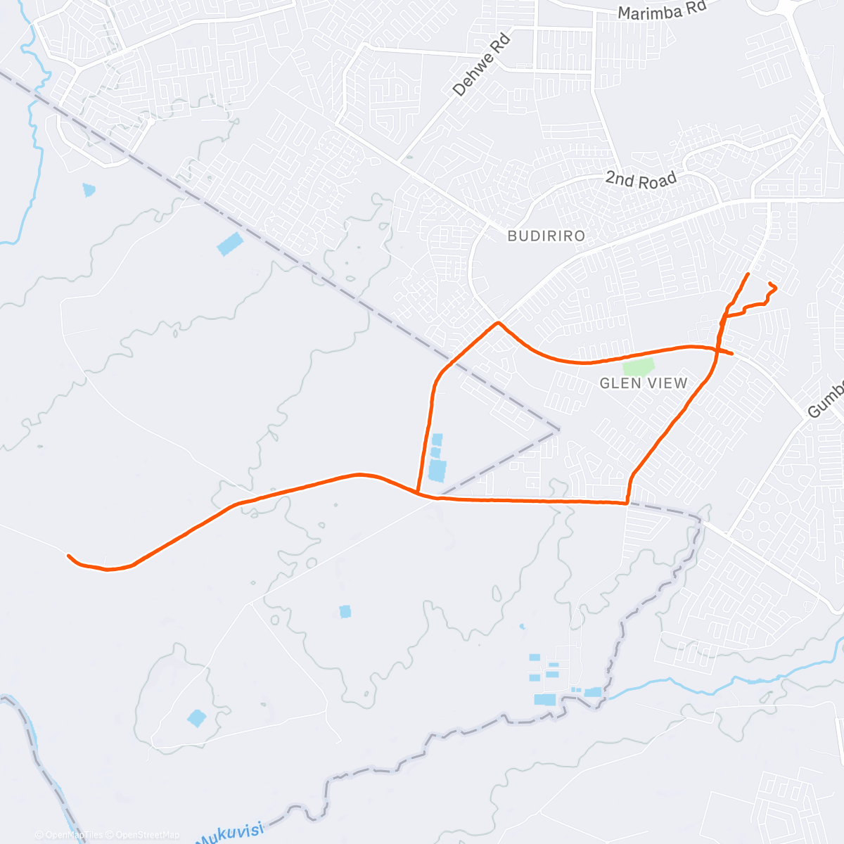 Map of the activity, Glen Striders Long Walk 🐌 🐌 🐌