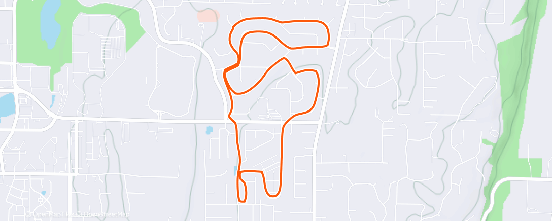 Карта физической активности (Evening Run)