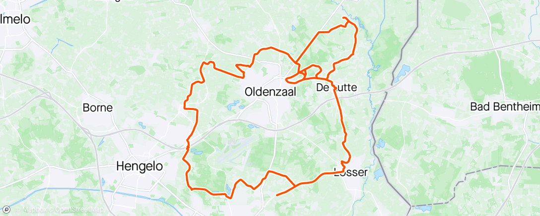 Map of the activity, Rondje Lonneker en kijken bij Marathon Enschede