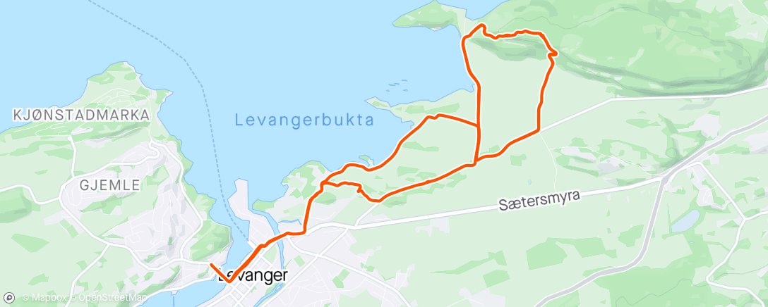 Map of the activity, Bakkedrag på Børsåsen🏃🏽‍♂️