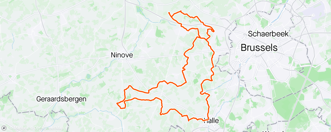 Map of the activity, FBC23 Ride