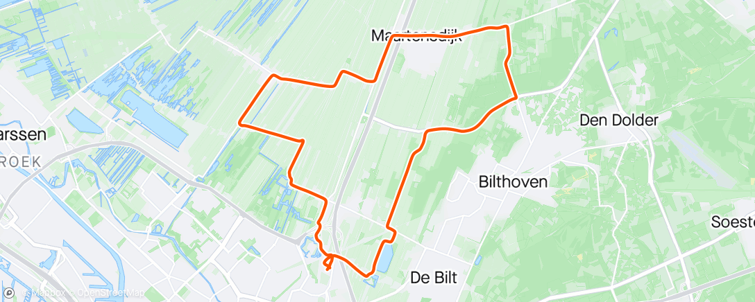 Map of the activity, e_westbroek_21,8c 🌥️🚴