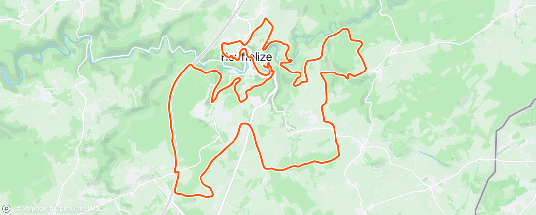 Map of the activity, MTB Houffalize dag 3