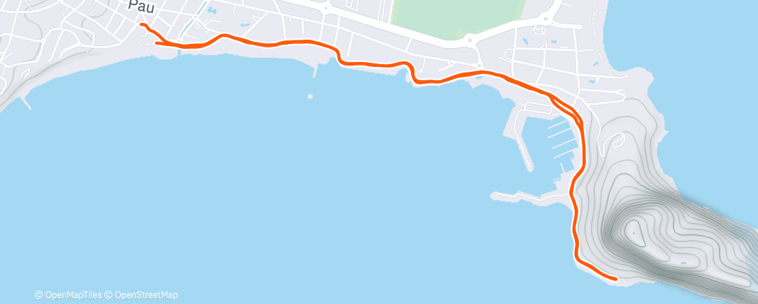 Mapa de la actividad (Afternoon Run)