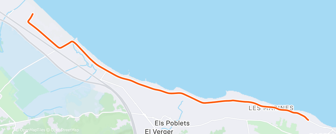 Map of the activity, Morning Ride