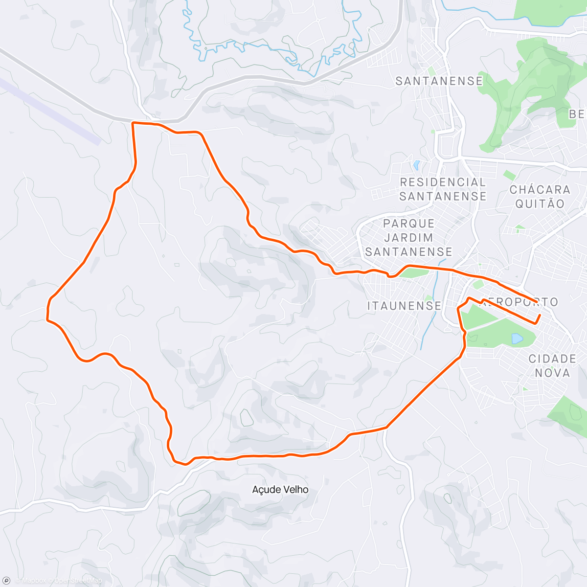 Mapa de la actividad (Pedalada de mountain bike vespertina)