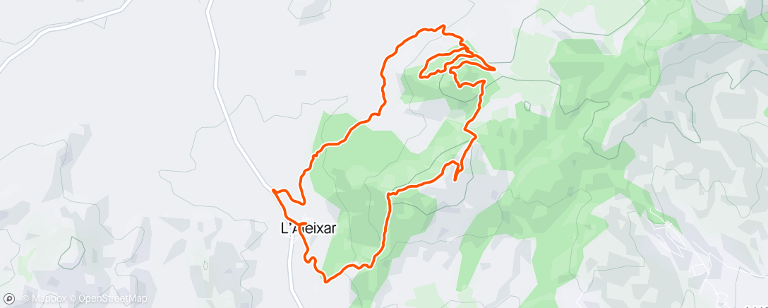 Map of the activity, 1ª L'Aleixar Trail