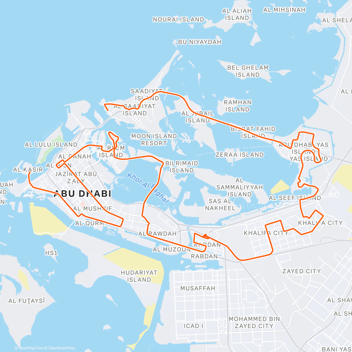 Map of the activity, Sortie vélo dans l'après-midi