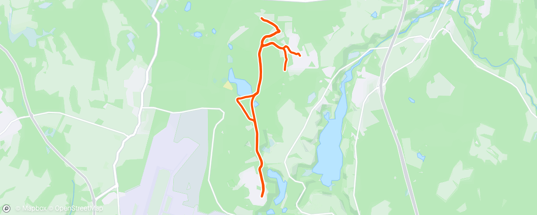 Map of the activity, Joggetur med kollega