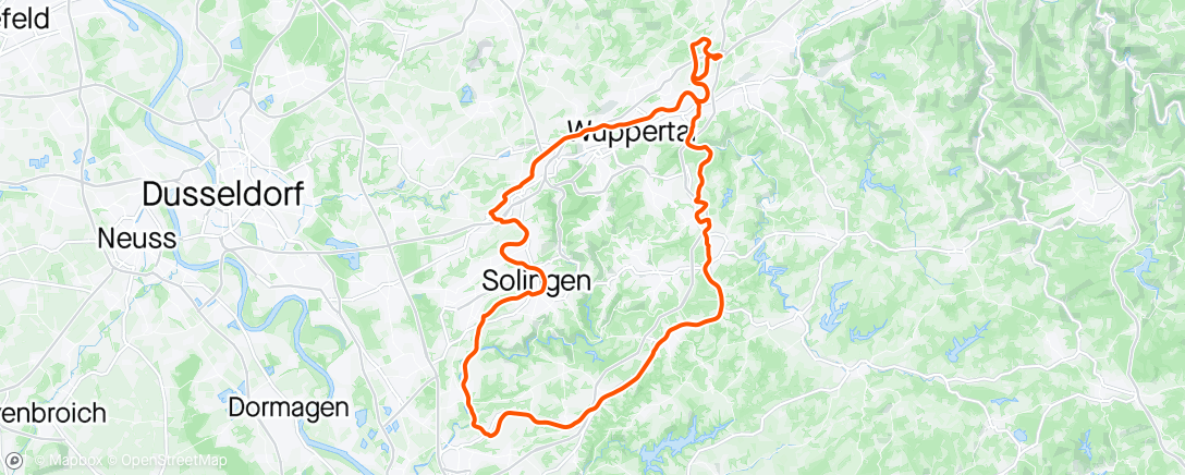 Mapa de la actividad (Trassentour ins Bergische, Gravelbike🚴🏽‍♂️⛅️)
