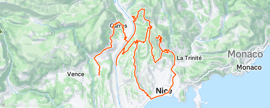Mappa dell'attività Sortie vélo le midi