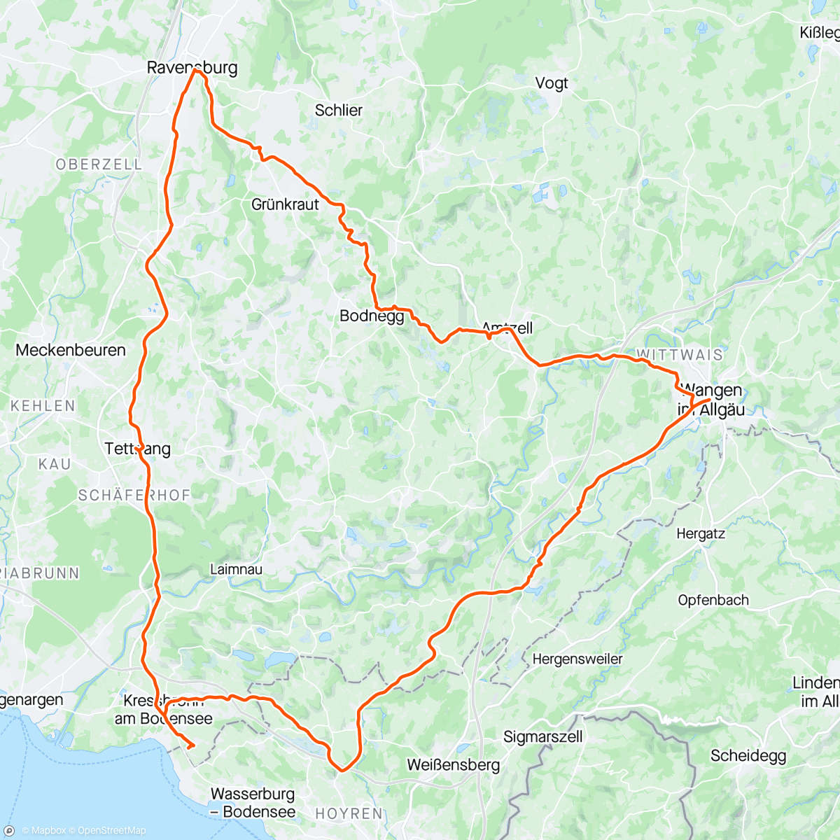 Mapa de la actividad (Fahrt ins Allgäu bei Traumwetter)