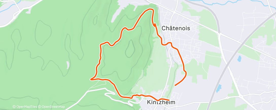 Карта физической активности (Footing souple 🍃🍃🍃)