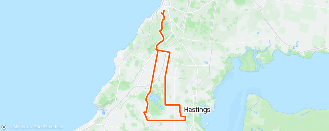 Map of the activity, Morning Gravel