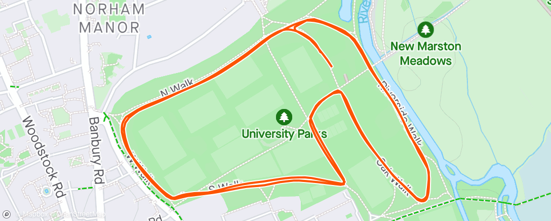 Map of the activity, Uni parks