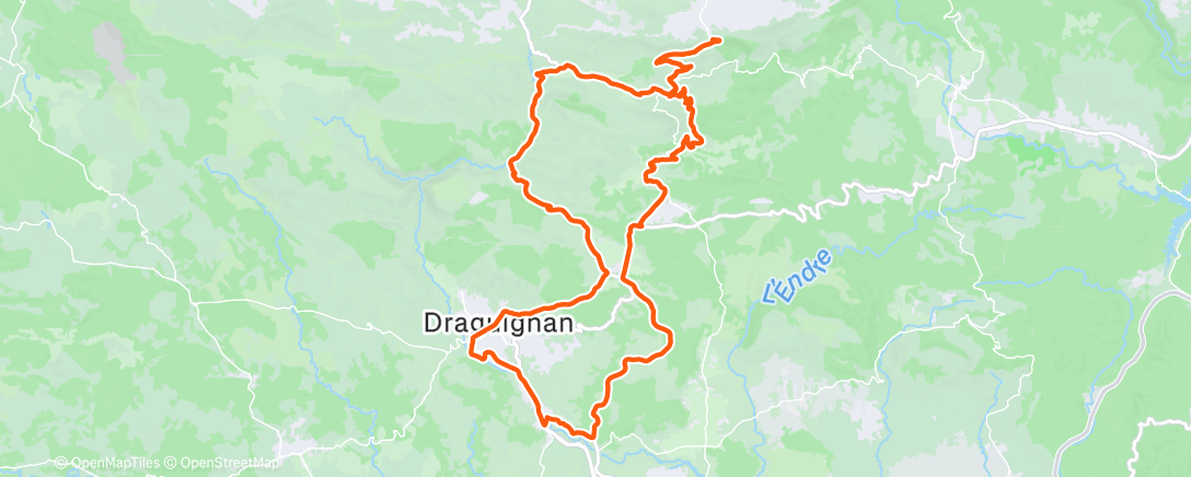 Map of the activity, La ride du dimanche