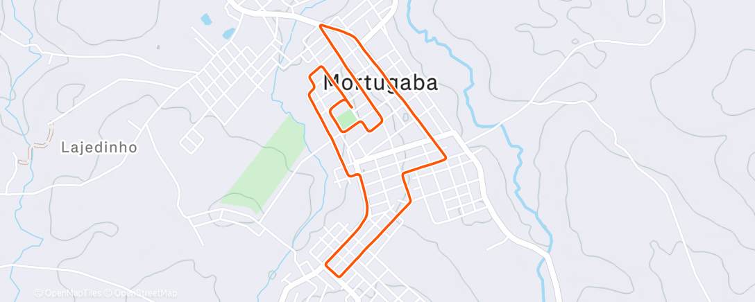 Map of the activity, 1°Speed Run Mortugaba Bahia.
1°Lugar Categoria 60+.