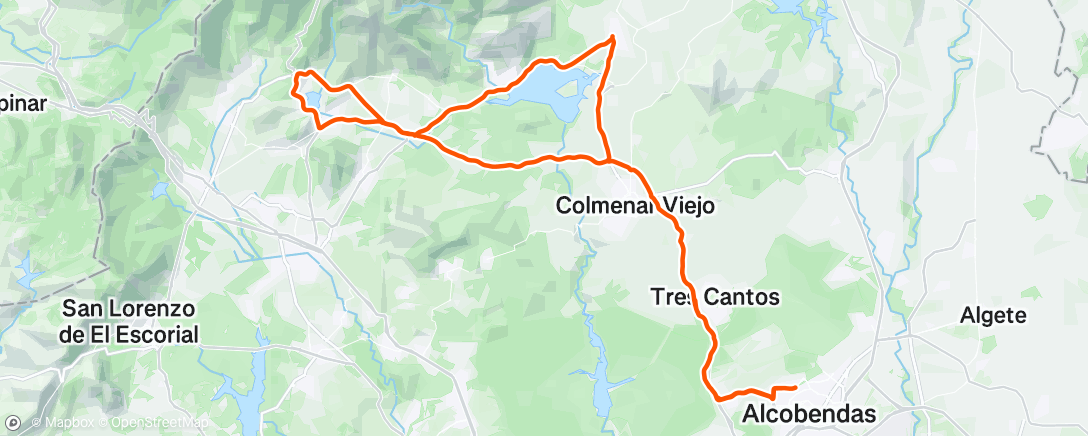 Map of the activity, Morning Ride